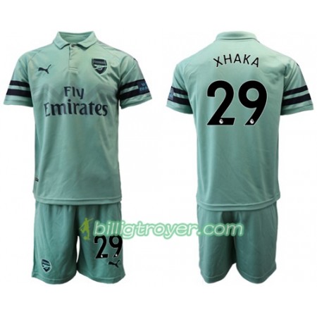 Billige Fotballdrakter Arsenal Xhaka 29 Barn Tredjedraktsett 2018/19 Kortermet